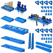 Werkzeughalter Gerätehalter Kunststoff Werkzeugwand Handwerkzeug Regal Blau