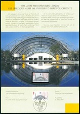 DEUTSCHE POST FOLDER 1997 LEIPZIGER MESSE LEIPZIG FAIR MM ua99