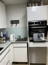 Küche, Weiß Hochglanz