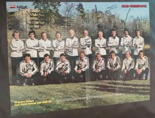 17 original Autogramme auf Mannschaftsposter Der DFB Nationalelf,DFB,1978,Kicker