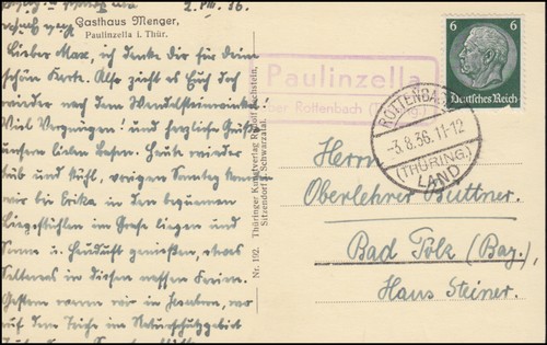 Landpost paulinzella über - paulinzella,