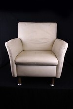 KOINOR Vittoria Komfortsessel Echt Leder Beige Holzfüße Höhenverstellbar