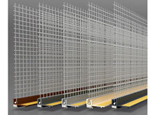 Farbige Anputzleiste mit Gewebe u. Schutzlippe Laibungsprofil Putzleiste 6 / 9mm