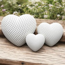 3er Set Herz Gießformen