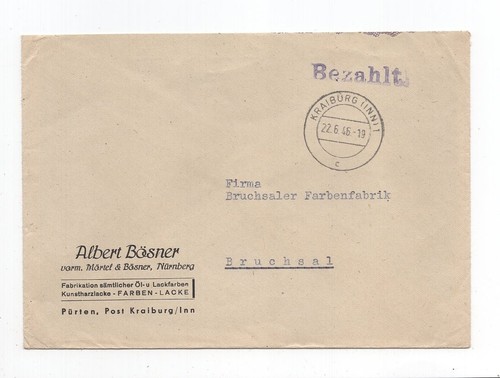 Gebühr bezahlt brief - gebühr,