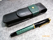 PELIKAN Souverän Kolbenfüllhalter M400 old style, Goldfeder 585/14 K Etui, neuw.