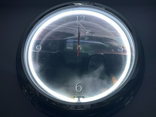 Neon wanduhr reklame - neon,