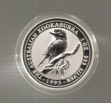 Australien 1 Unze Silber Kookaburra 1995 top Qualität  Stempelglanz