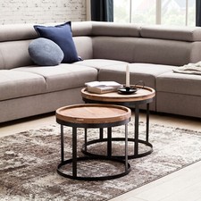 Couchtisch 2er set massiv - couchtisch,