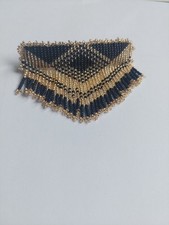 Haarklemme 9×6 Cm Metallteil 6 Cm, Handarbeit Aus Perlen Haarding Damen Mode