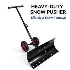 Schneeschaufel mit Rädern