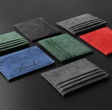 Kartenetui Leder Alcantara