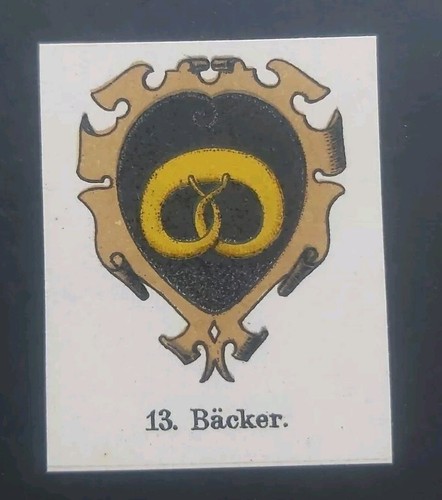 Bäcker zunftwappen von 1898 - zunftwappen,