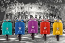 Poster ROME ITALY - 5 Col