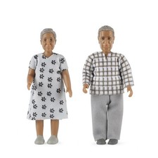 2 Puppen Großeltern Oma und