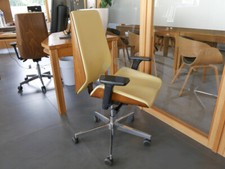 Bürosessel Moon wood chrome-VL11-06 Holz Büro-Drehstuhl Profi High-End-Bürostuhl