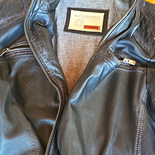 Milestone herren lederjacke - herren,