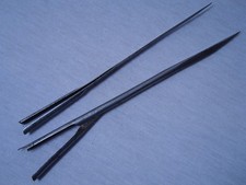 2 Antike Eisen Pfeilspitze Speerspitze Stahl Mittelalter Bogen schießen 