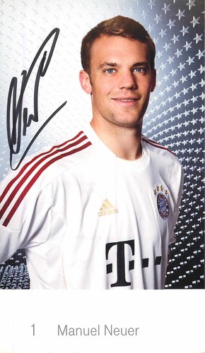 Autogramm manuel neuer - manuel,