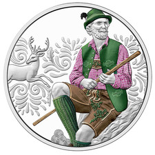 Österreich 10 Euro 2025 Aufbrezeln Leder Silber 925 PP / Proof mit OVP