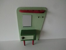 Alte Garderobe E. Müller 50er Jahre Zubehör Puppenstube Puppenhaus Puppenküche