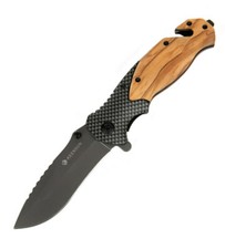 Original KEENSUN | Klappmesser Taschenmesser Survival Einhandmesser Camping HOLZ