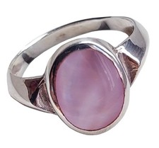 Silberring 925 er Damen Rosa Silberschmuck Stein Design Ring Gr. 17-20 Schmuck