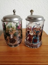 Bierkrug Set, 0,5 l Glas mit