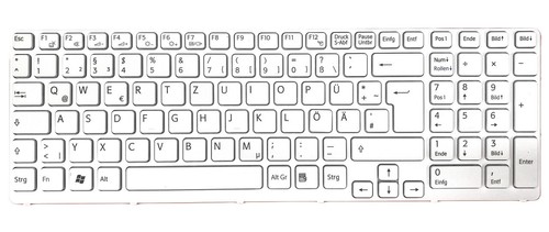 Weiß tastatur mit - weiß,