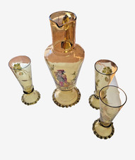 Antike Glaskaraffe mit 3
