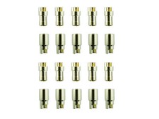 10 Paar 6 mm Goldkontaktstecker Verbinder (Stecker/Buchse) Bananenstecker