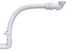 Siphon Set Raumsparsiphon mit Geruchsverschluss und  flexiblem Ablaufschlauch