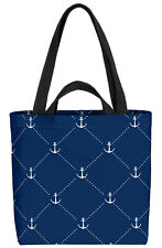 Anker maritimes Muster Tasche Ostsee Nordsee Badestrand Baden maritim See Meer