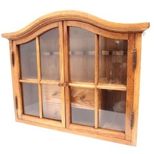 Pfeifenschrank Holz Glas für 9 Pfeifen Laden Wand Pfeifenständer whistle holder