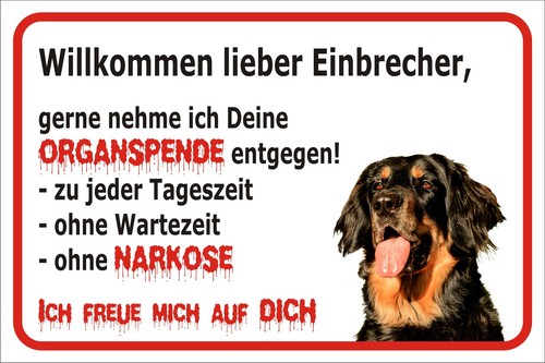 Schild s0371 vorsicht hovawart - s0371,