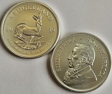 Südafrika Krügerrand 2019 1 oz 1 Rand Unze Silber Silbermünze Anlagemünze St BU