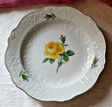 Meissen Neumarseille Gelbe Rose Goldrand 1 Kuchenteller D 18,3 cm 1.Wahl Top !!!