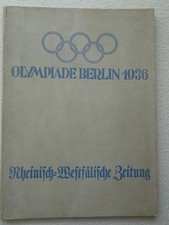 "Rheinisch-Westfälische Zeitung", u.a. Olympia-Tagebuch, 32 Ausgaben, gebunden