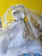 Barbie, Petra ,Clone Hochzeitskleid mit Schleier,gebraucht guter Zustand, 80er.