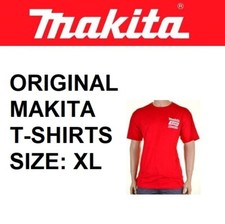 Makita Original T-Shirt XL Größe Werbeartikel rot weiß Logo extra großes T-Shirt