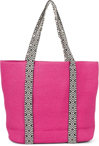 Damen papierstroh strandtasche - papierstroh,