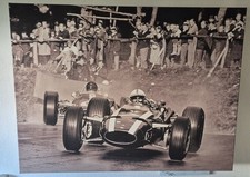 selten Leinwand Poster Bild 80x60 cm John Surtees Cooper Maserati Nürburgring 66