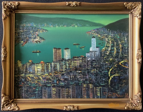 Hong kong hafen stadtbild - hong,
