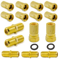 10x F-Stecker 5x F-Verbinder