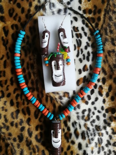 Tiki fimo schmuck - tiki, bob