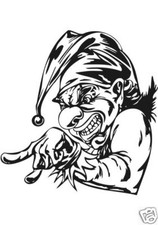 Clown Joker  Sticker Design