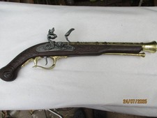 Große 48 cm Deko Steinschlosspistole Vorderlader Piratenpistole Frankreich