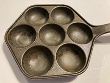 NEUwertig Poffertjes Pfanne - Gusseisen - Schwer - Jotus - D: 20cm - für 7 Stück