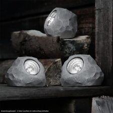 Solarleuchte Außenlampe Stein