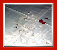 Hochzeit Hänger Deko Tür Auto- Kirche- Bank- Stuhl Herz Perlen Organza Hochzeit 